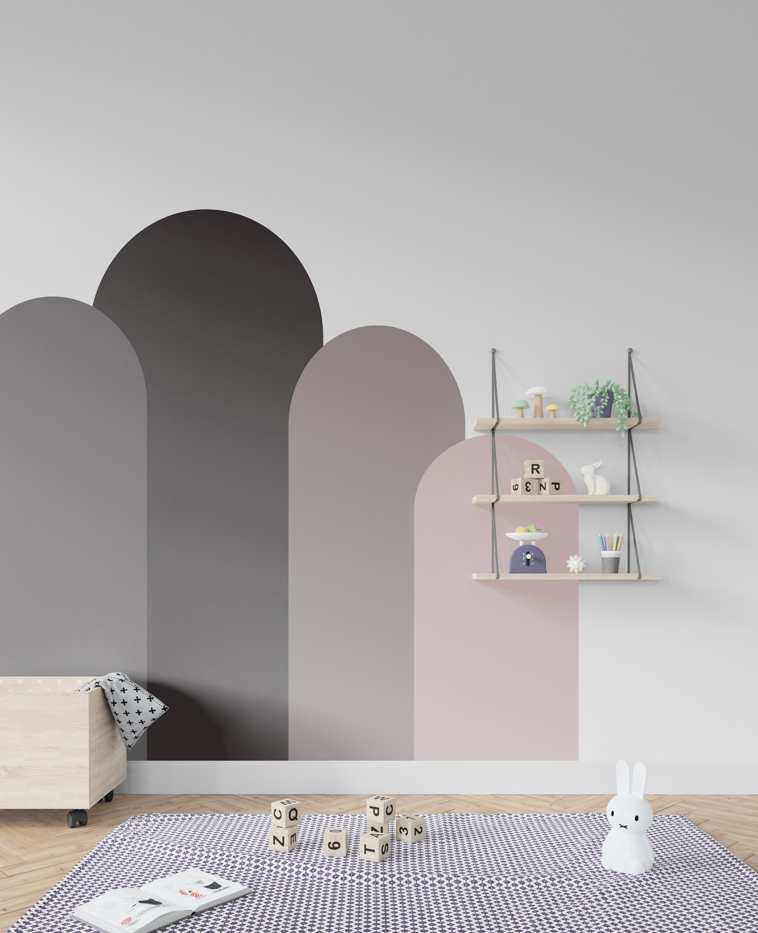 Four arches decal arch wall decal abstract wall decal boho Etsy