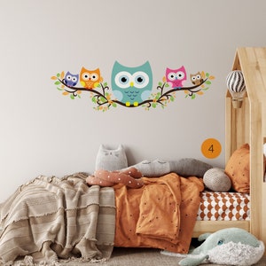 Owl Family Wall Decals, Kids Room Decor, Removable Nursery Decals - Etsy