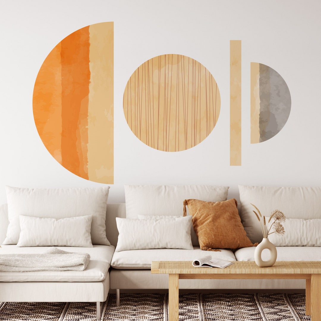 Geometric Circle Wall Decals – Boho Nursery Room Decor - Etsy