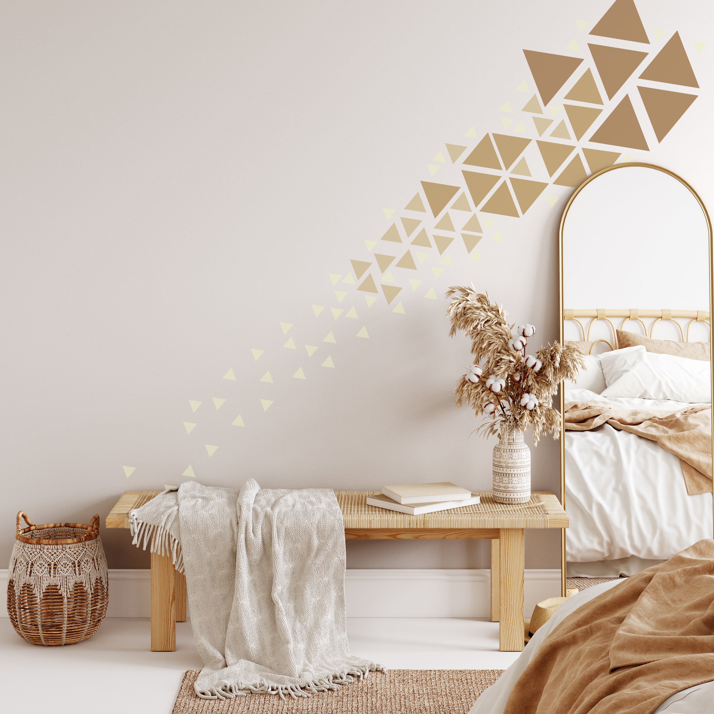 Geometric Wall Decal, Geometric Line, Wall Sticker, Peel and Stick Lines,  Cottage Core, Room Decor, Indie Room Decor, Home Decore, Wall Art 