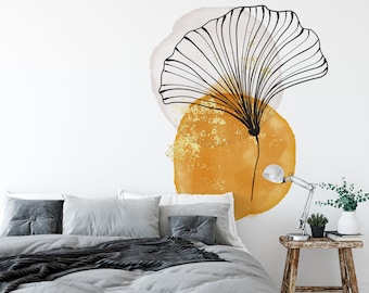 GRAZDesign Wandtattoo – Hirschgeweih Mit Blumen, Boho Chic, 57x80 Cm, Selbstklebend & Wasserabweisend