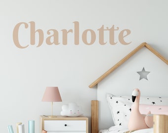 Vinilo decorativo de pared con nombre personalizado, decoración para habitación infantil, regalo personalizado
