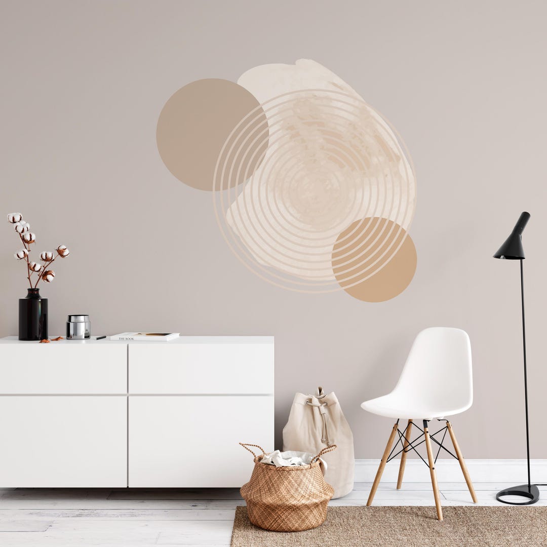 Boho Circle Wall Decals – Geometric Peel and Stick Vinyl Decor - Etsy