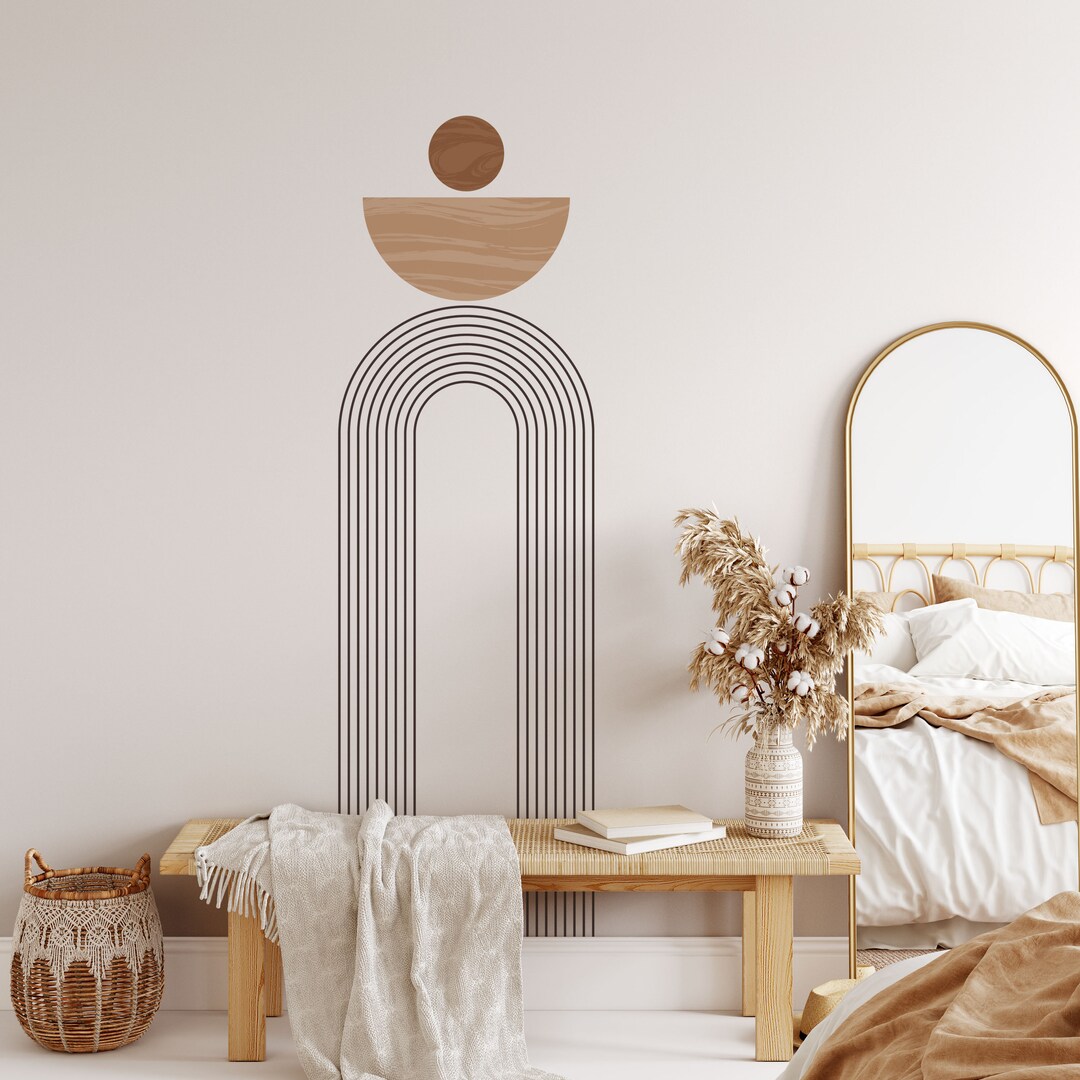 Geometric Arch Wall Decals – Boho Nursery Decor, Peel & Stick - Etsy