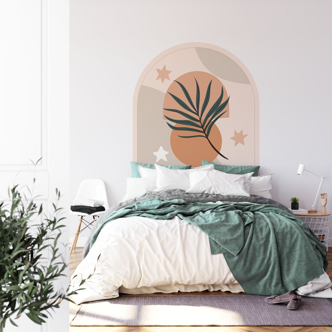 Boho Wall Decals Headboard Wall Stickers, Arch Wall Art, Boho Nursery ...