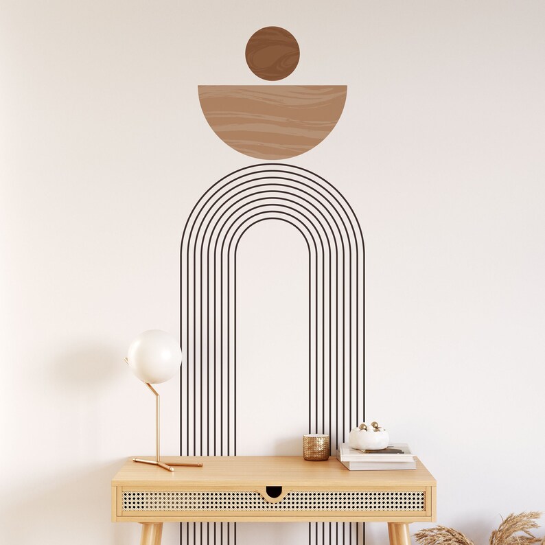 Arch Wall Decals - Geometric Wall Stickers, Boho Nursery Decor, Kids ...