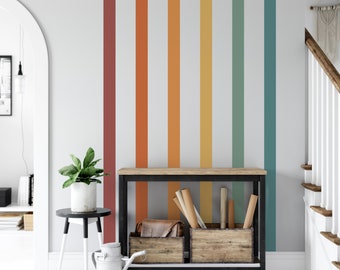 Stripes Wall Decals – Geometric Boho Decor, Peel and Stick