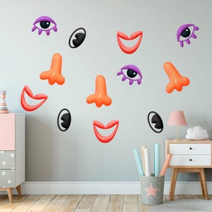 Modern Wall Decals - Boho Kids Room Wall Art, Abstract Wall Stickers, Playroom Decor, unique birthday gift for best friend, new home gift
