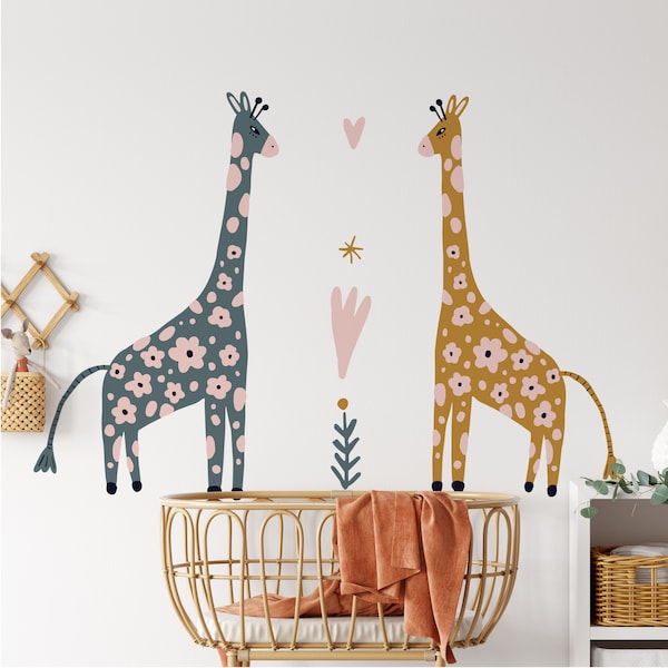 Baby Giraffe Decals Etsy