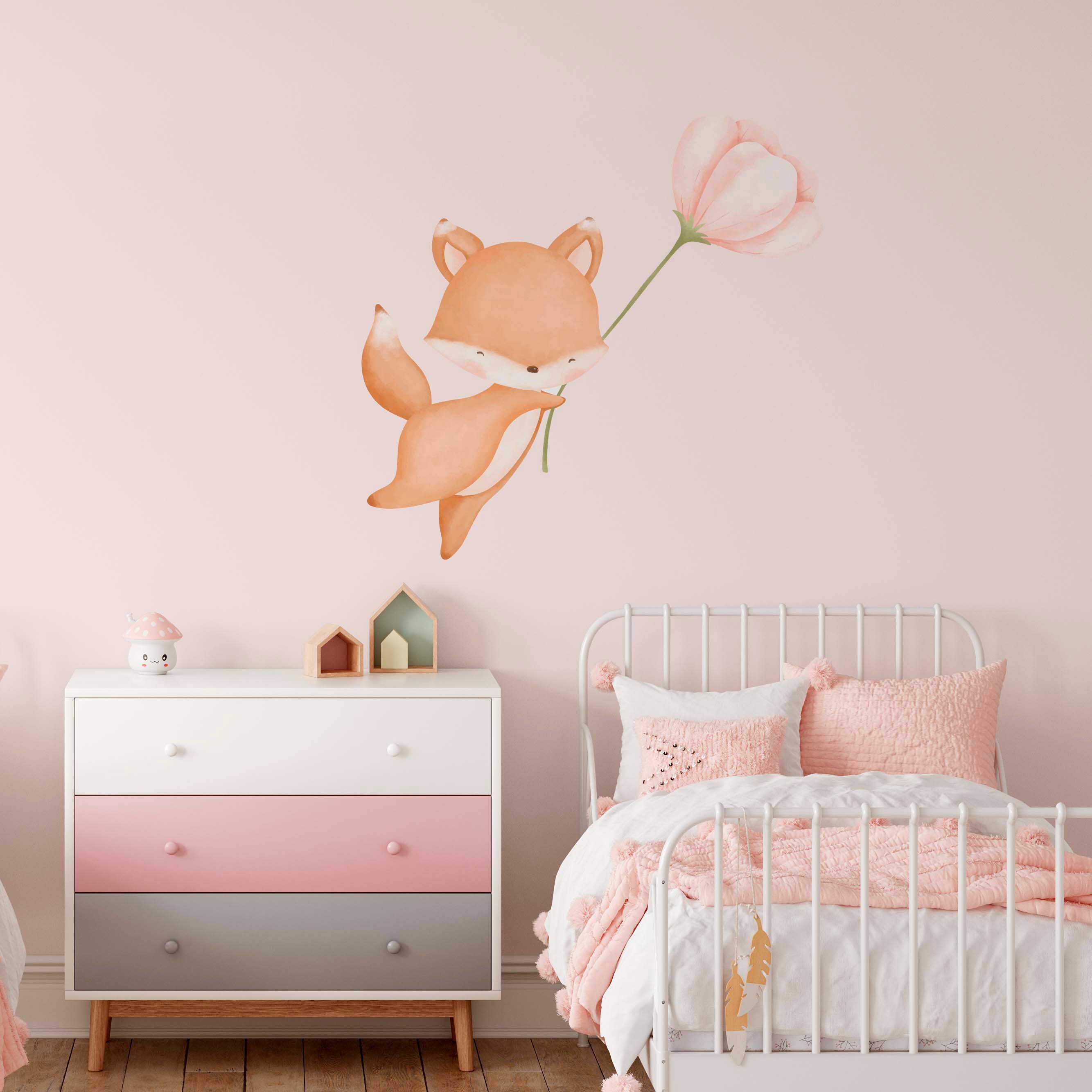 Wall Decals Nursery, Nursery Wall Art, Fox Decal, Nursery Fox, Kids ...