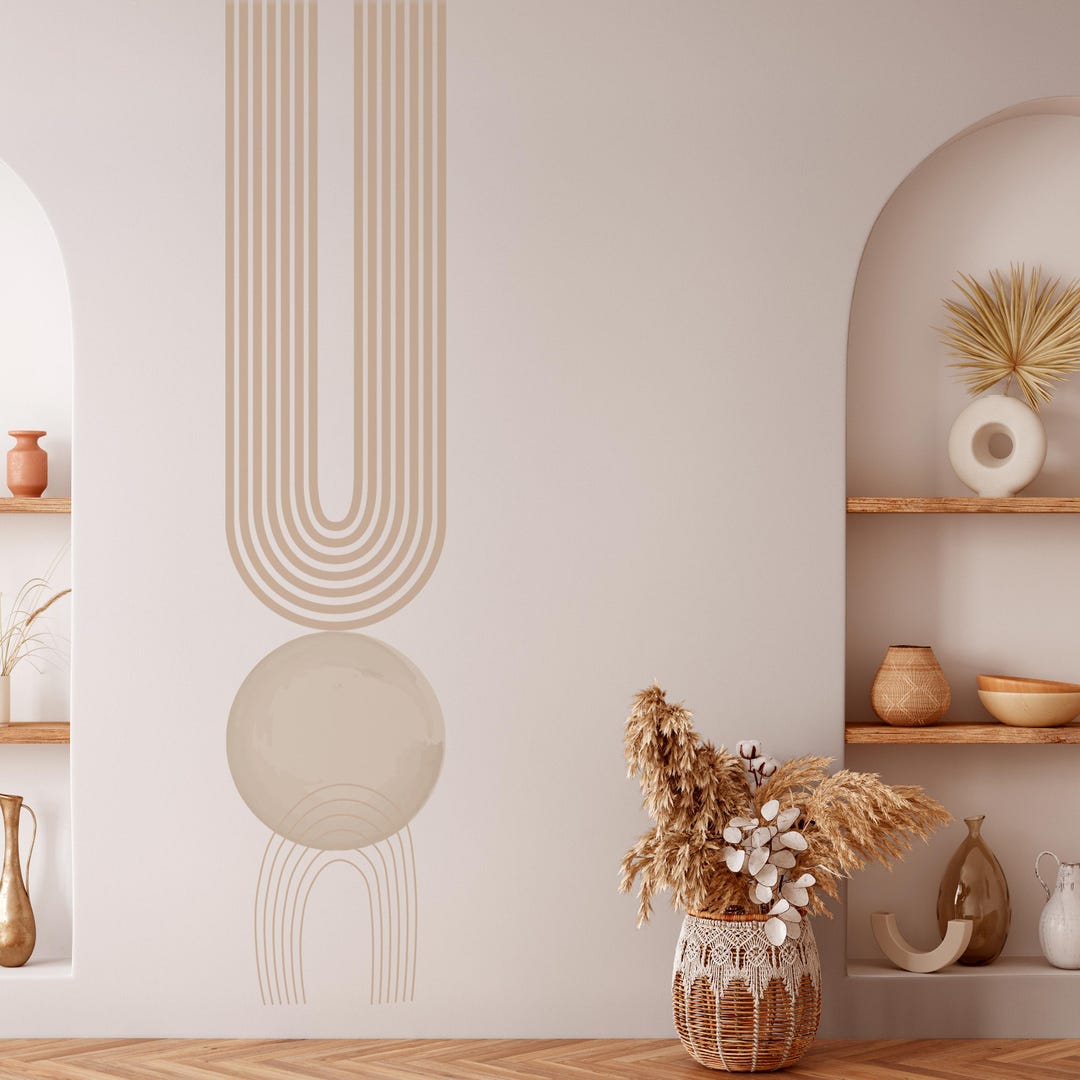 Boho Abstract Arch Wall Decals – Peel and Stick Nursery Art - Etsy