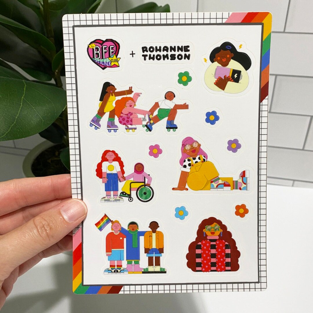 Rohanne Thomson the BFF Sticker Club LIMITED Cute Sticker - Etsy