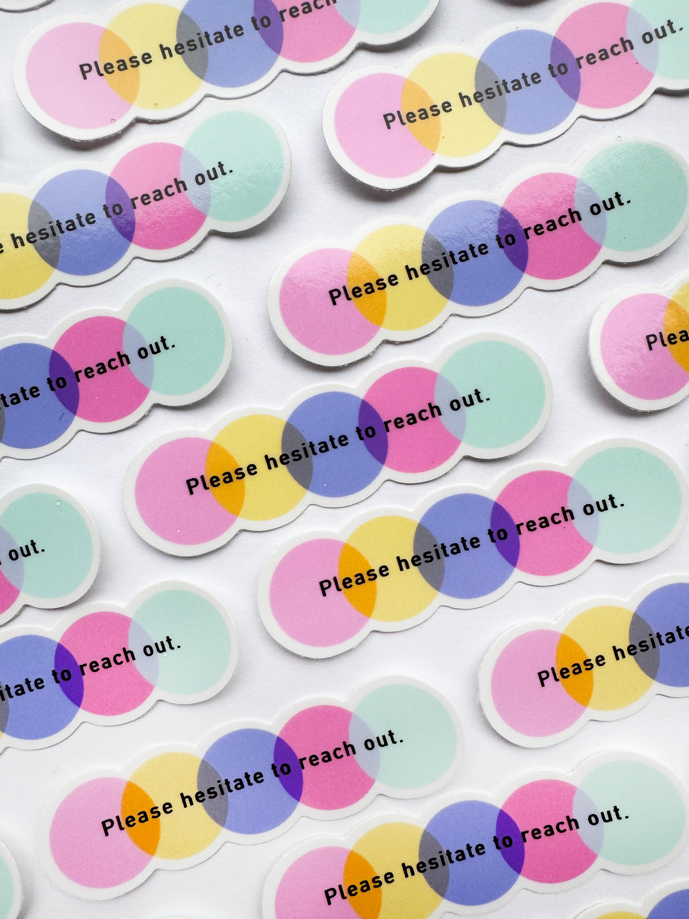 Please Hesitate Vinyl Sticker - Etsy
