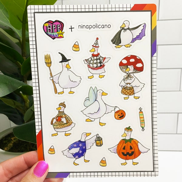 Nina Policano + The BFF Sticker Club: Halloween Geese #1