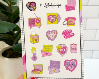 Leilani Scraps + The BFF Sticker Club: Love Story STICKER SHEET