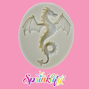 SPRINKLIFY Dragon Mold, Fondant Mold, Dragon Theme Cake Decorations, Chocolate Making Supplies, Unique Dragons Polymer Clay Mold, Resin Mold