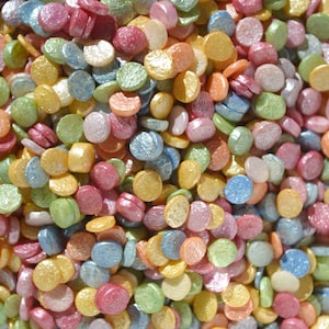 Rainbow Confetti SPRINKLE MIX - Naturally Colored Collection - Cupcake Decorations, Birthday Cake Supplies, Colorful Edible Sprinkles