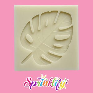 SPRINKLIFY Large Leaf Mold, Silicone Fondant Mold, Tropical Theme Cupcake Decorating, Resin Mold, Hawaiian Chocolate Mold, Beach, Pool Party