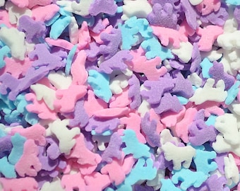 Unicorn Sprinkles by SPRINKLIFY (4 ounces), Unicorn Shaped Sprinkles, Pink, Purple & White Cupcake Decoration, Cakes, Food Grade Sprinkles