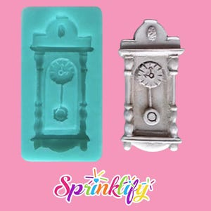 Stampo per orologio a pendolo SPRINKLIFY, stampo in resina, stampo in argilla, stampo per orologio, decorazione per cupcake, stampo per gioielli, stampo per mini orologio, spedizione veloce