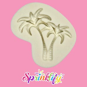 SPRINKLIFY Palm Tree Mold, Fondant Mold, Silicone Chocolate Mold, Palm Trees Gum Paste Mold, Candy Mold, Soap Embeds Mold, Beach, Tropical