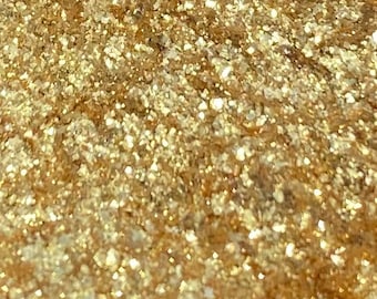 Sprinklify Edible Glitter in BRIGHT GOLD - Cake Decoration, Desserts, Chocolate Covered Strawberries, Drinks, Food Grade High Shine Shimmer