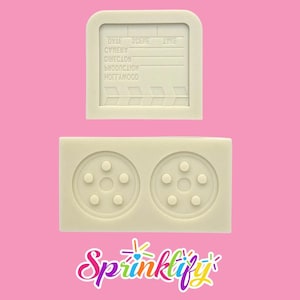 SPRINKLIFY Movie Theme Mold - Movie Reel & Clapper Silicone Fondant Mold, Hollywood Movie Cake Decorating, Chocolate Making, Resin Mold