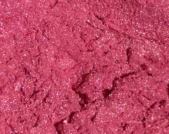 Luster Dust in DEEP PINK, Edible Paint for Cake Decoration, Desserts, Treats, Chocolate Covered Strawberries, Food Grade Pearl Dust, Shimmer