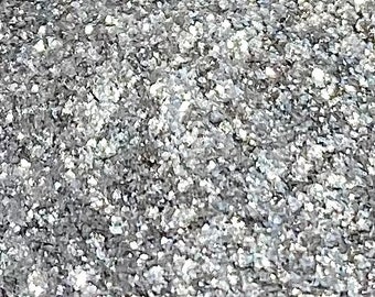Edible Glitter in SILVER for Cake Decoration, Desserts, Chocolate Covered Strawberries, Food Grade High Shine Dust, Shimmer, Made in USA