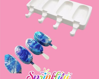 SPRINKLIFY Cakesicle Mold, Popsicle Mold, Baking Mold, Dessert Mold, High Quality Silicone Mold, Candy Mold, Baking Supplies, Gummy Mold