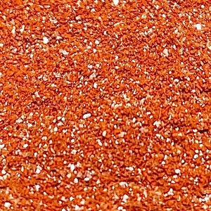 Edible Glitter in PUMPKIN ORANGE for Cake Decoration, Desserts, Chocolate Covered Strawberries, Drinks, Food Grade High Shine Dust, Shimmer