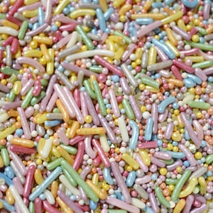 Birthday Cake Decoration, RAINBOW SPRINKLES, Fruit & Veggies Naturally Colored Collection, Cupcake Decoration, Rainbow Jimmies and Pearls