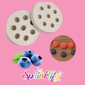 SPRINKLIFY Berries Mold, Blueberry & Raspberry Mold, 3D Silicone Mold, Soap Embeds Mold, Chocolate Mold, Cake Decorating Tools, Mini Berries