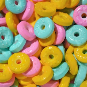 DONUT SPRINKLES, Cupcake Decoration, Cake Supplies, Donut Party Supplies, Edible Sprinkles, Doughnut Shaped, Baking Tools, Fast Shipping