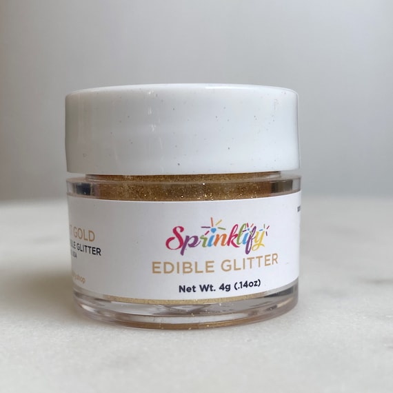 Edible Glitter in Bright Gold / Sprinklify