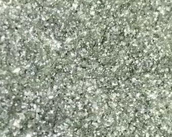 Glitter comestible en SILVER SAGE para decoración de pasteles, postres, fresas cubiertas de chocolate, bebidas grado alimenticio High Shine Brillo Brillo Brillos