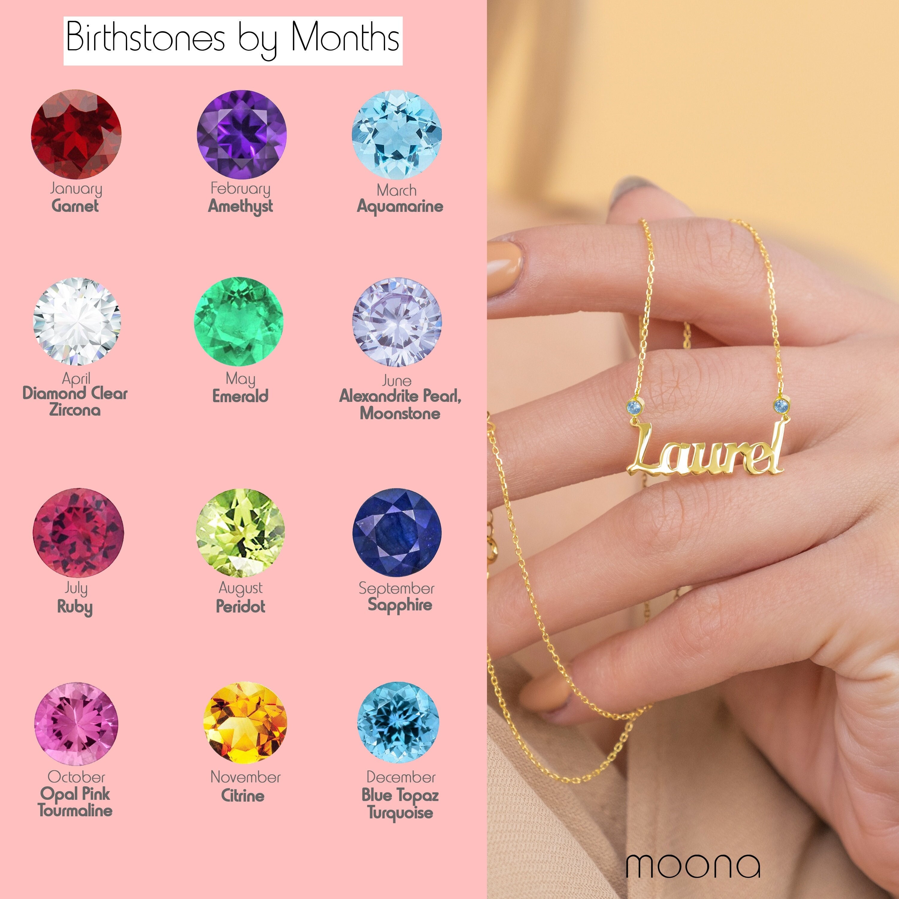 April birthstone necklace for mom deals