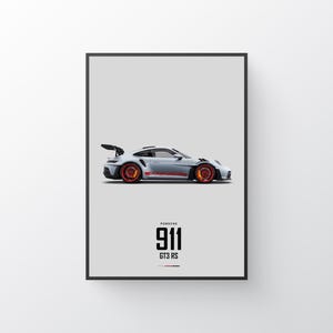 Porsche 911 GT3 RS Poster | Porsche Poster | Digital Download | Super Car Poster | Art Print | Poster | Home Decor | Wall Decor