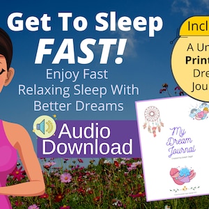 Get To Sleep Fast & have better peaceful dreams with this Streams Of Sleep guided audio meditation! Includes the printable My Dream Journal.