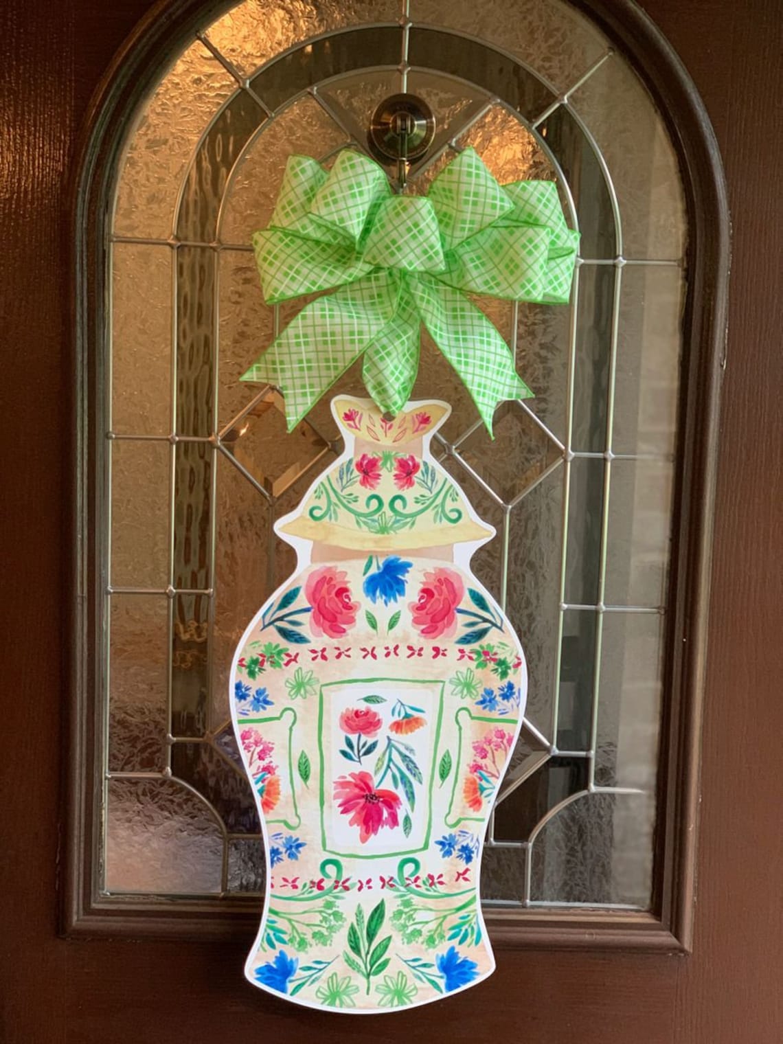 Rose Marie Ginger Jar Door Hanger Etsy