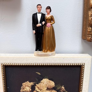 décoration de gâteau de mariage vintage des mariés