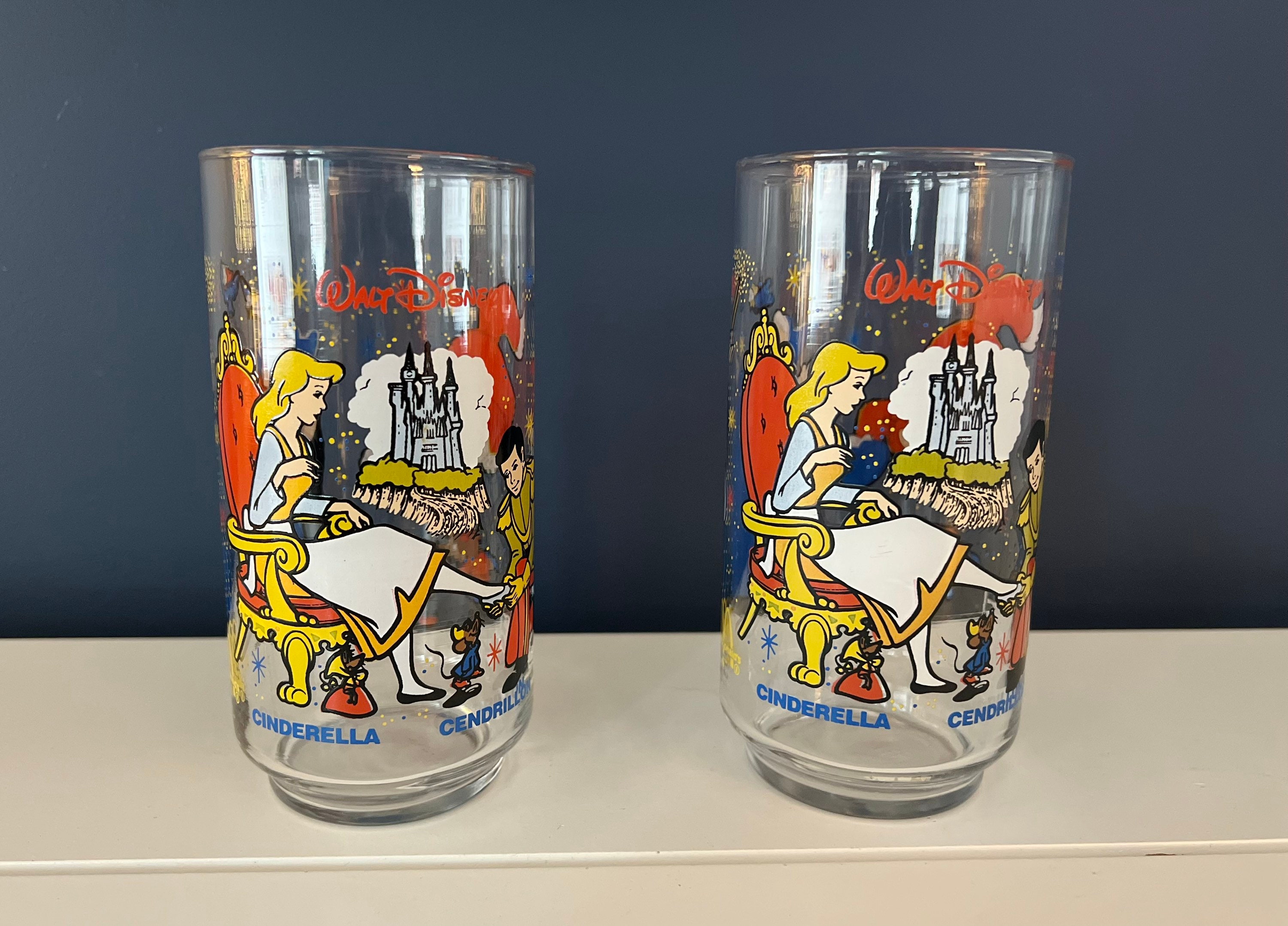 Vintage Walt Disney Cinderella McDonald’s Glasses