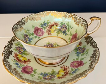 Vintage Double Warrant Paragon Teacup and saucer