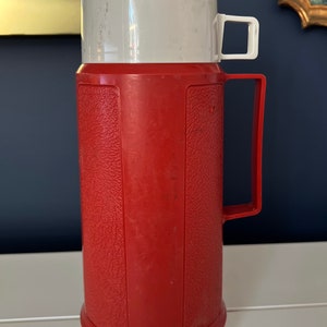 Vintage red Thermos