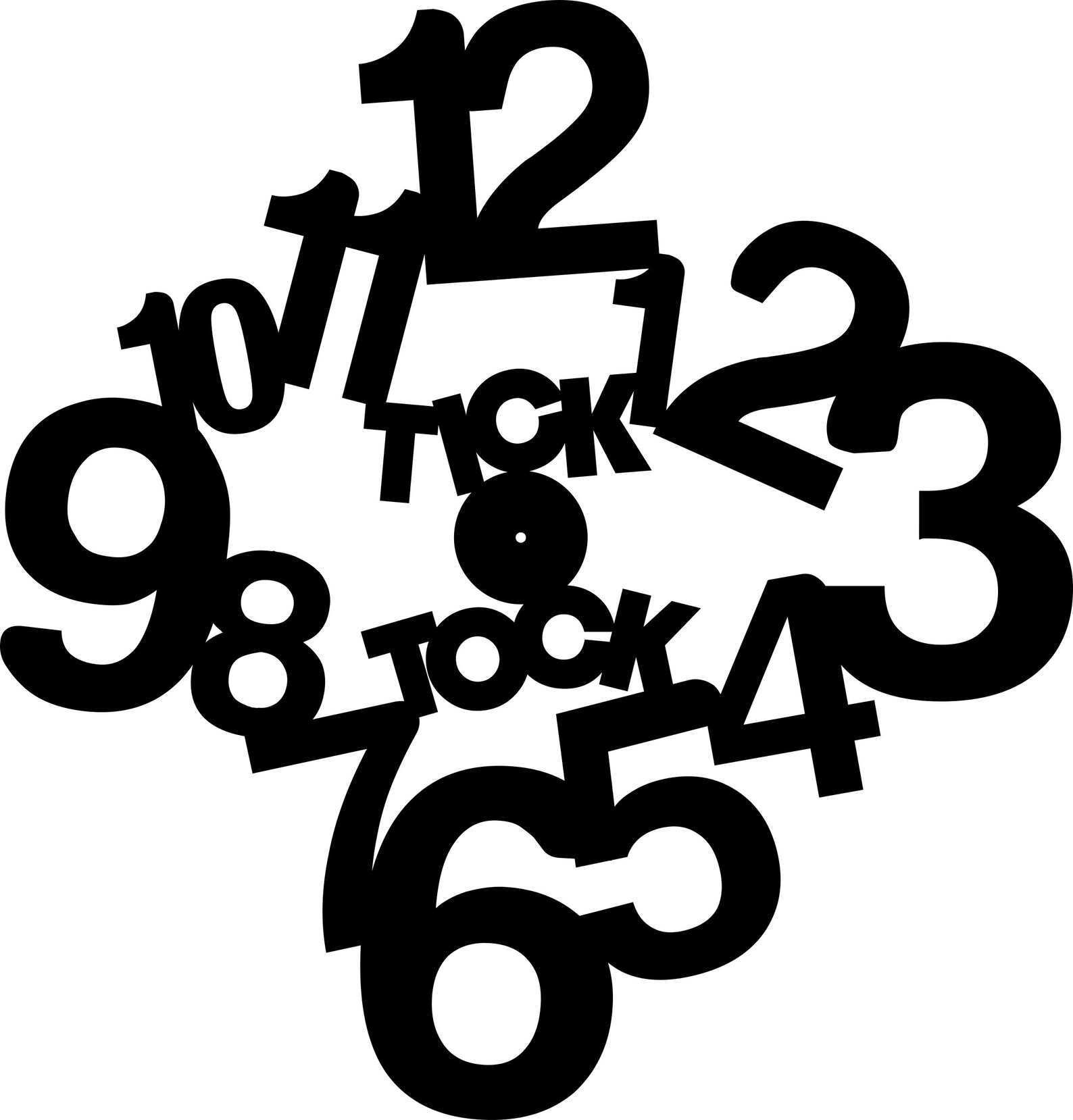 Tick Tock Clock Commercial Use Laser Cut Vector Files for Etsy