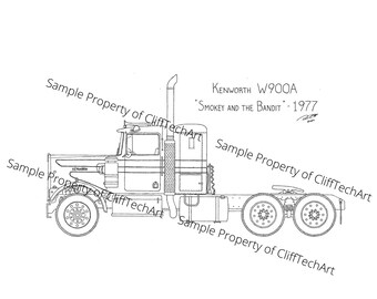 Kenworth Print Etsy