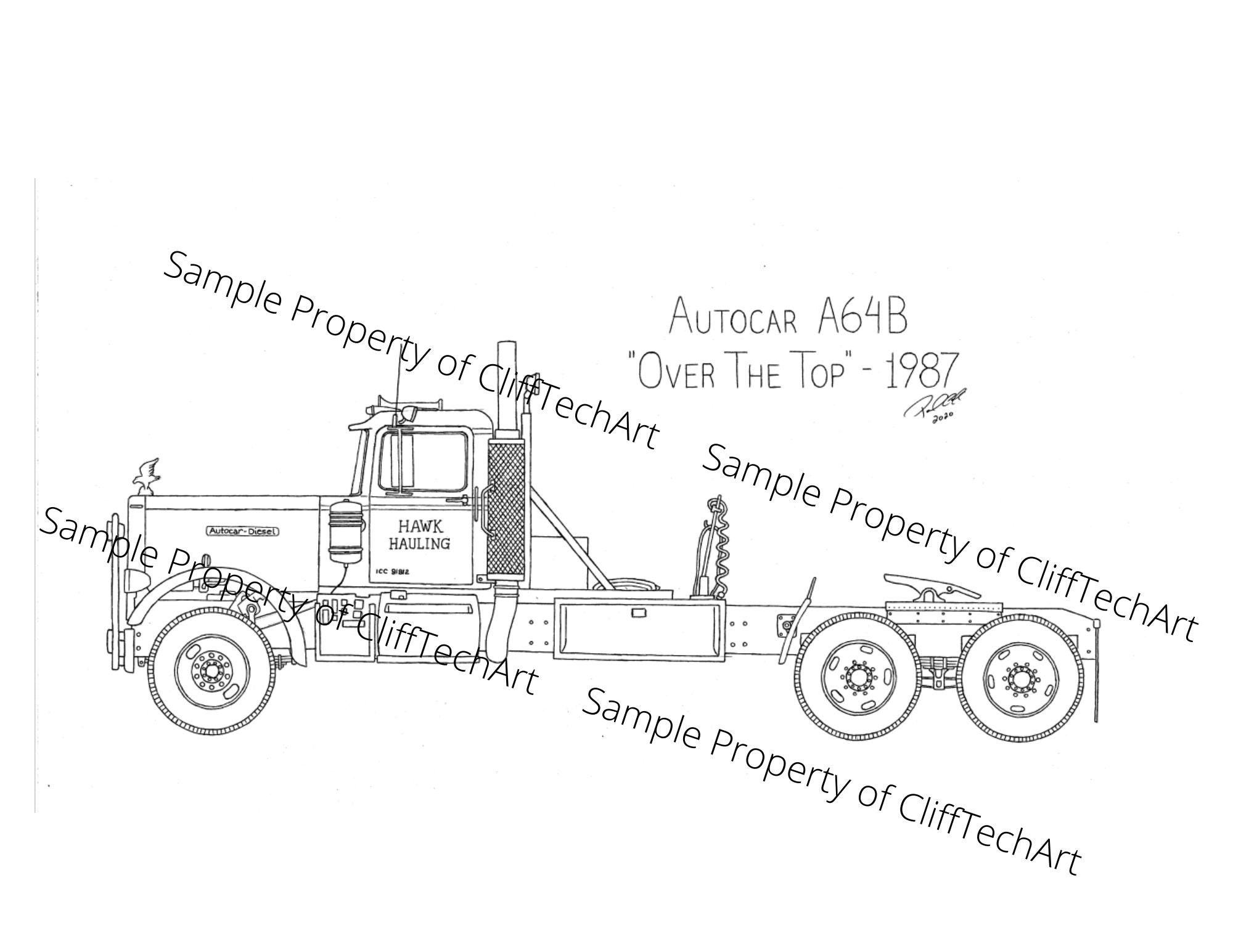 Autocar A64b Over The Top Movie Truck Etsy Espana