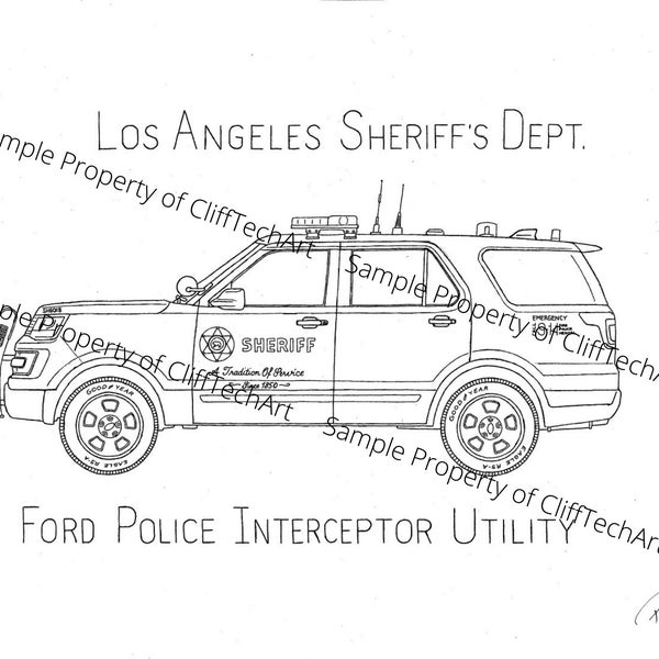 Los Angeles County Sheriff's SUV