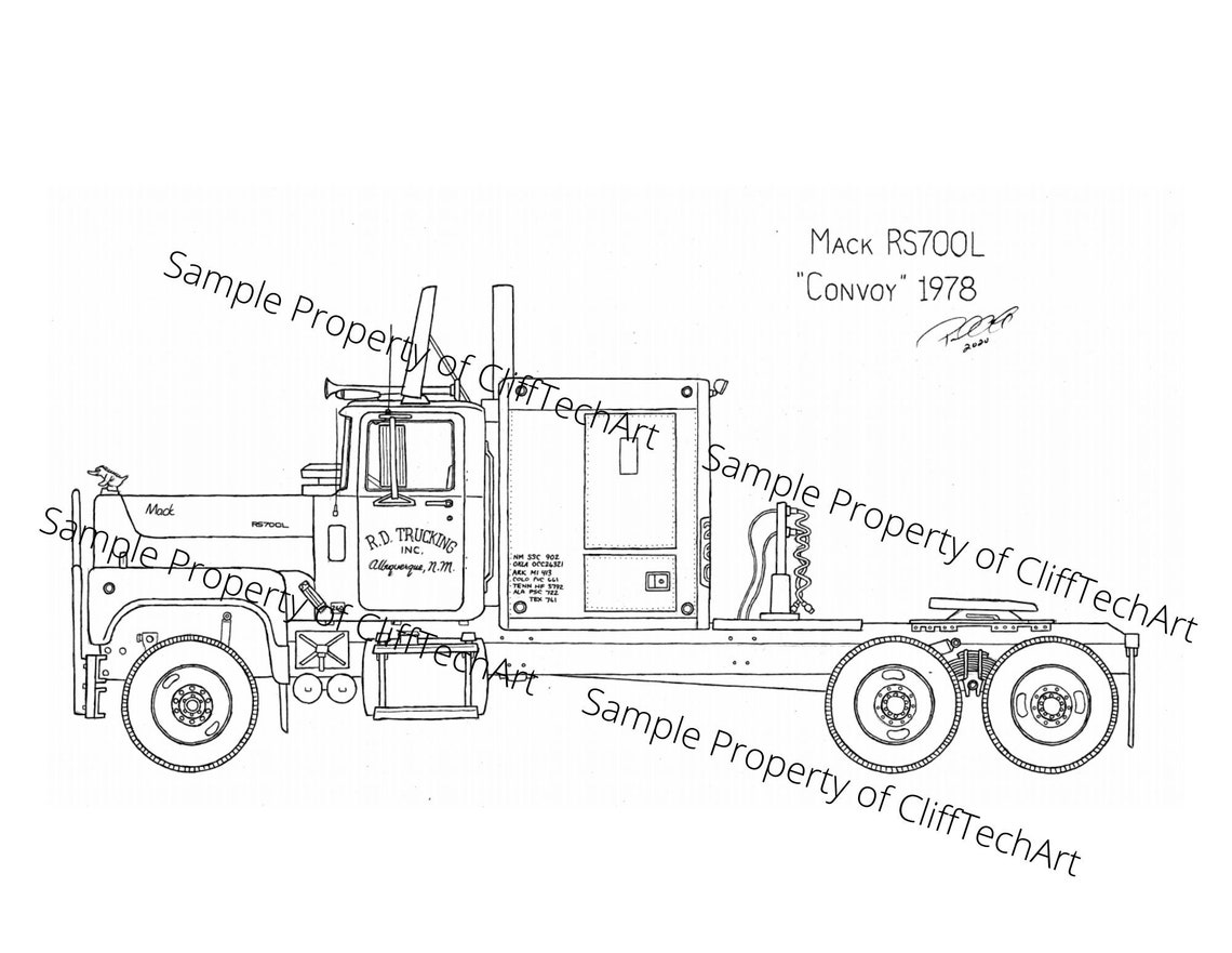 Mack RS700L rubber Duck Convoy Movie Truck Etsy