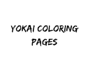 10 Printable Yokai Coloring Pages